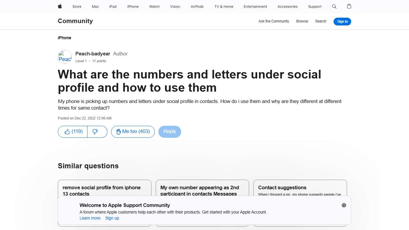 What are the numbers and letters under so… - Apple Community