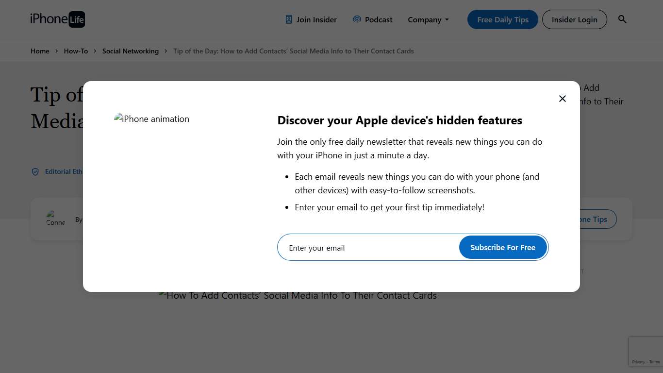 Tip of the Day: How to Add Contacts’ Social Media Info to Their Contact Cards