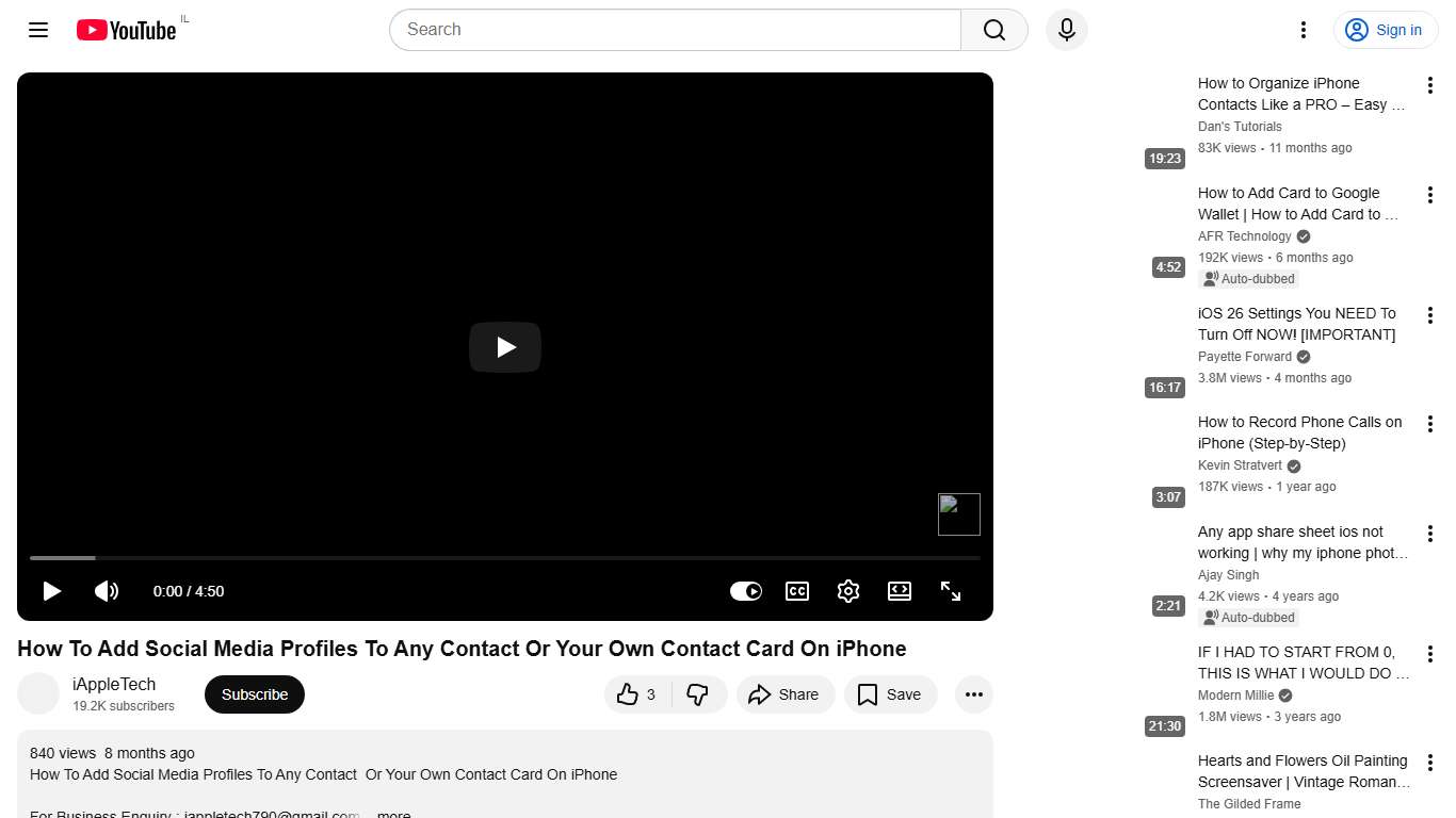 How To Add Social Media Profiles To Any Contact Or Your Own Contact Card On iPhone - YouTube
